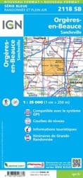 IGN 2118 SB - Orgères-en-Beauce / Sancheville