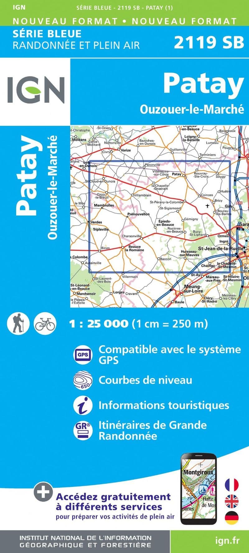 IGN 2119 SB - Patay / Ouzouer-le-Marché