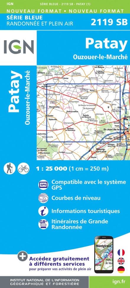 IGN 2119 SB - Patay / Ouzouer-le-Marché