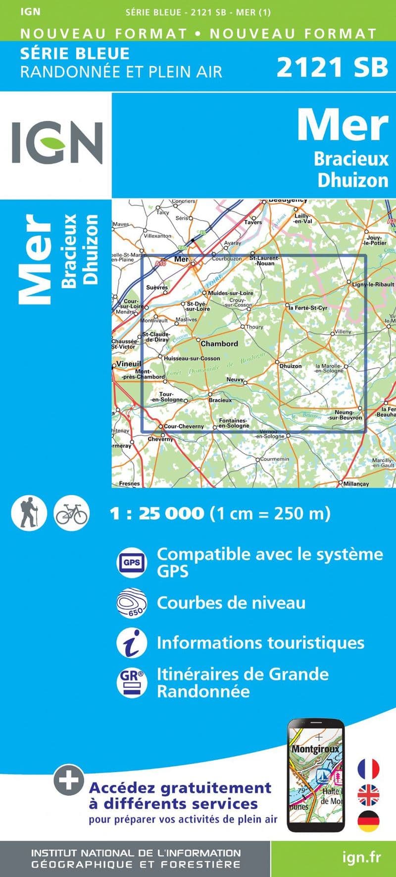 IGN 2121 SB - Mer / Bracieux / Dhuizon