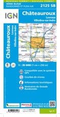 IGN 2125 SB - Chateauroux / Levroux / Villedieu-Sur-Indre