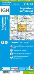 IGN 2127 SB - Argenton-sur-Creuse / Cluis