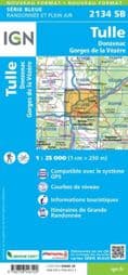 IGN 2134 SB - Tulle / Donzenac / Gorges de la Vézère