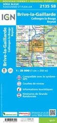 IGN 2135 SB - Brive-la-Gaillarde / Collonges-la-Rouge / Beynat
