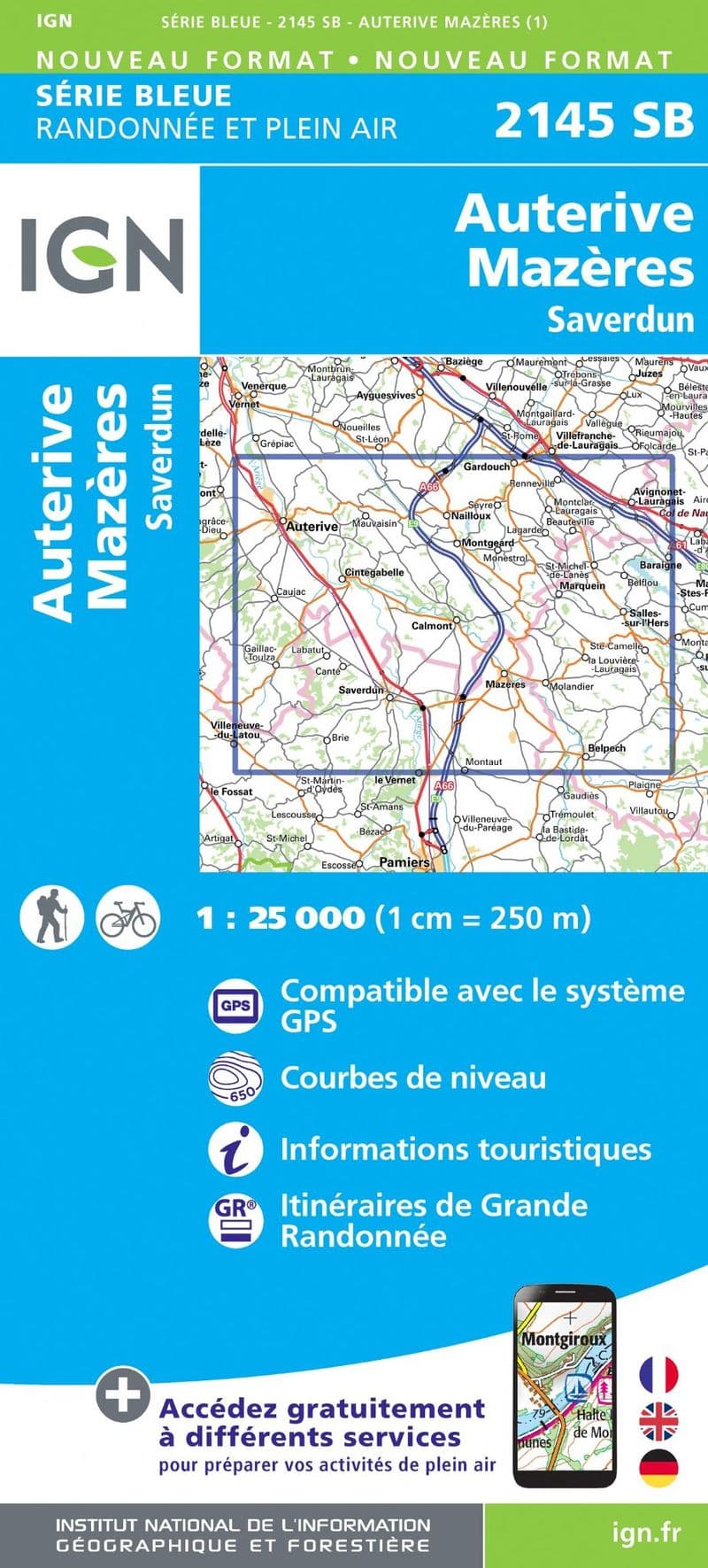 IGN 2145 SB - Auterive / Mazères / Saverdun