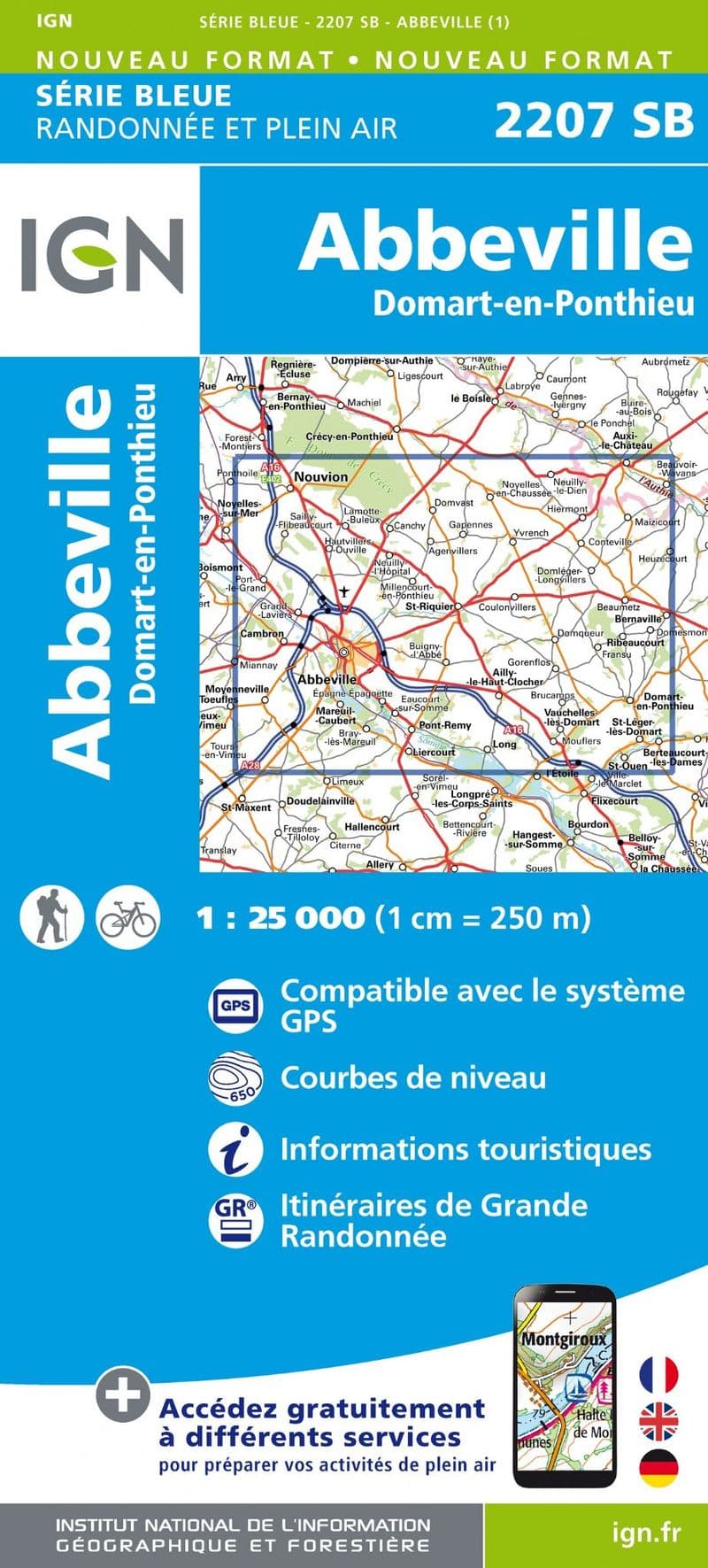 IGN 2207 SB - Abbeville / Domart-en-Ponthieu