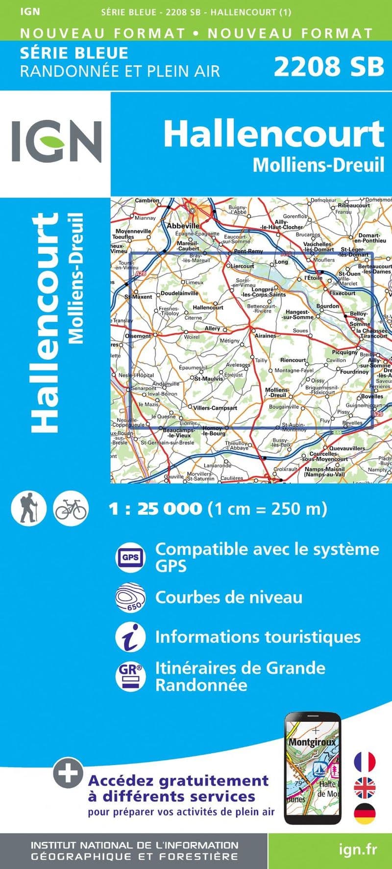 IGN 2208 SB - Hallencourt / Molliens-Dreuil