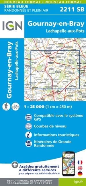 IGN 2211 SB - Lachapelle-aux-Pots / Gournay-en-Bray