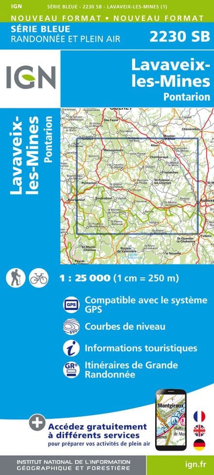 IGN 2230 SB - Lavaveix-Les-Mines / Pontarion
