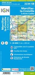 IGN 2234 SB - Marcillac-la-Croisille / La Roche-Canillac