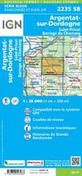 IGN 2235 SB - Argentat-sur-Dordogne / St-Privat / Barrage du Chastang