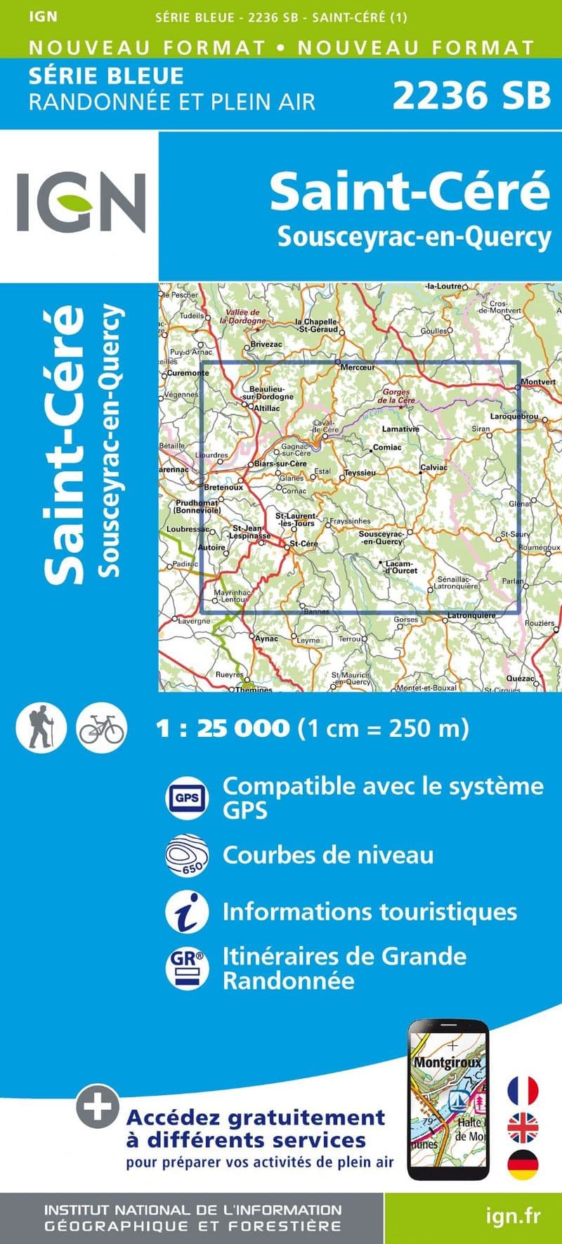 IGN 2236 SB - Ste Cere / Sousceyrac