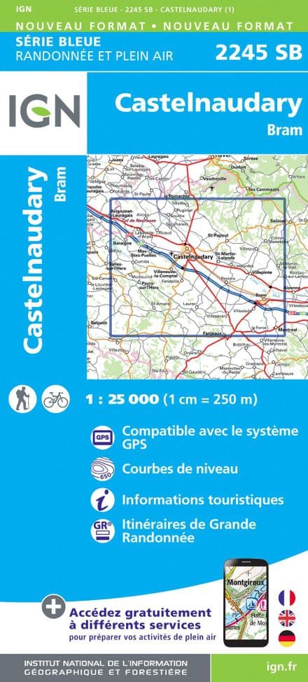 IGN 2245 SB - Castelnaudary / Bram