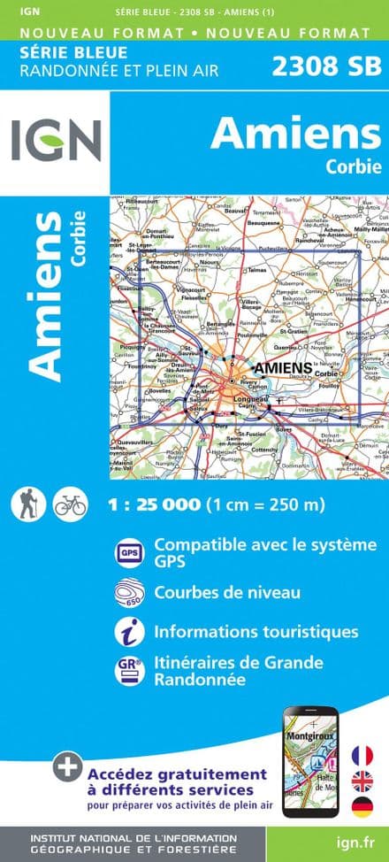IGN 2308 SB - Amiens / Corbie