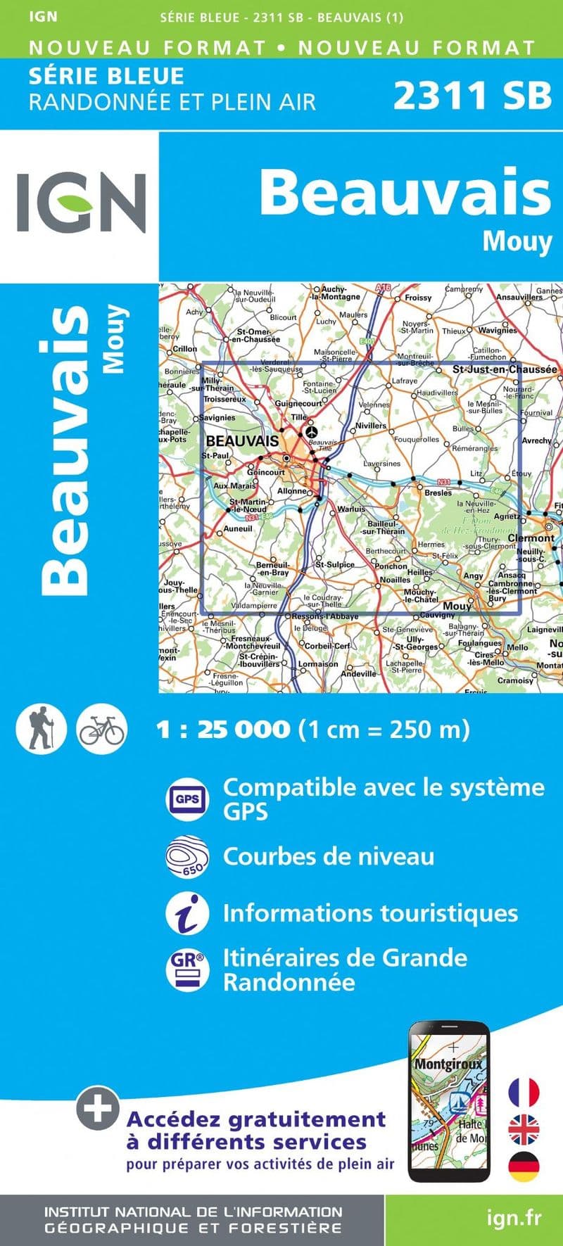 IGN 2311 SB - Beauvais / Mouy
