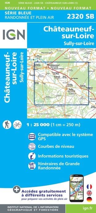 IGN 2320 SB - CHÂTEAUNEUF-SUR-LOIRE / SULLY-SUR-LOIRE