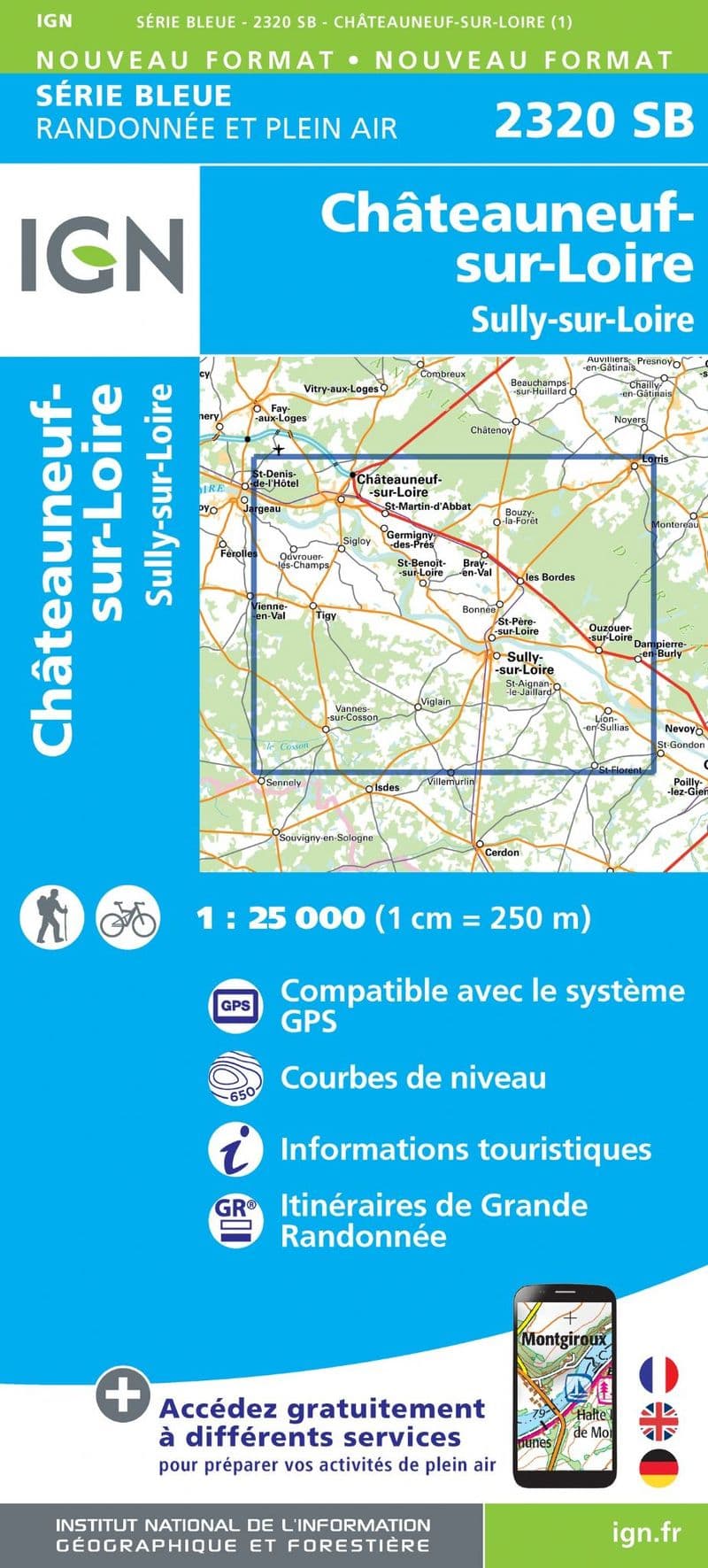 IGN 2320 SB - Châteauneuf-sur-Loire / Sully-sur-Loire