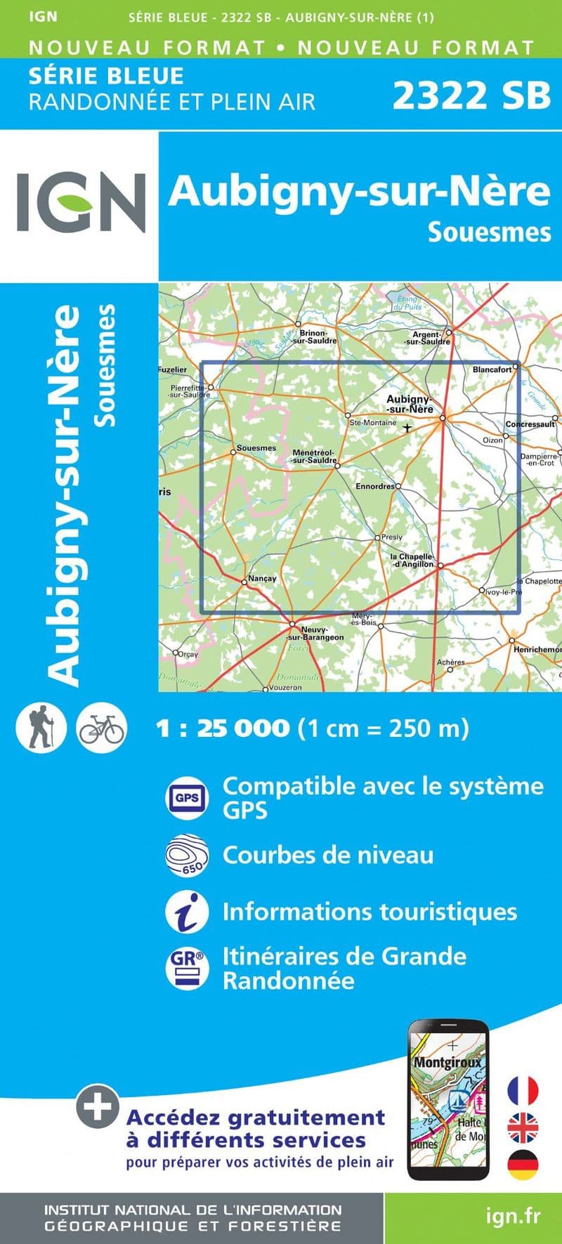 IGN 2322 SB - Aubigny-Sur-Nere / Souesmes
