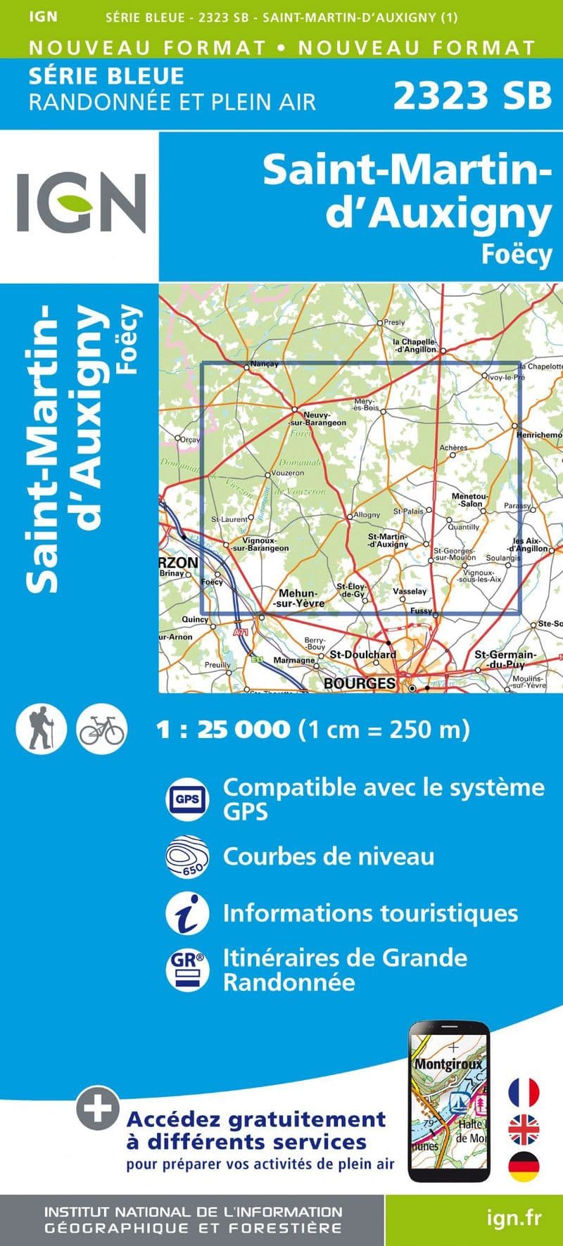 IGN 2323 SB - St-Martin-D'Auxigny / Foecy