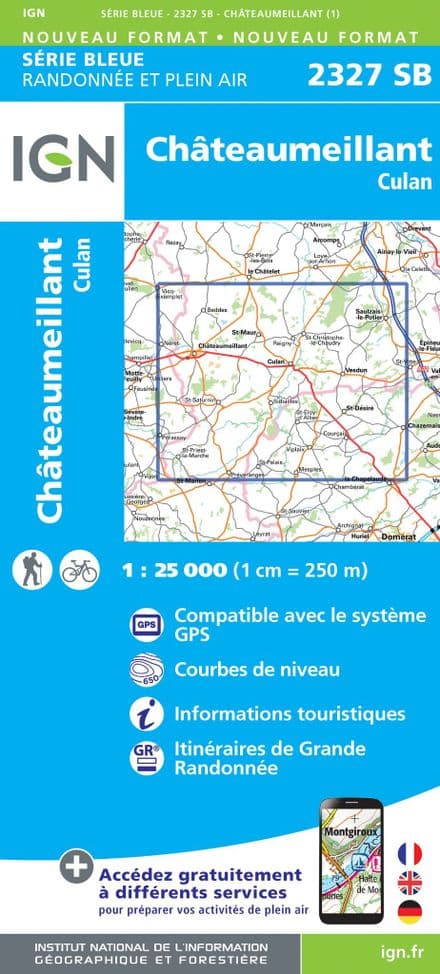 IGN 2327 SB - Châteaumeillant / Culan