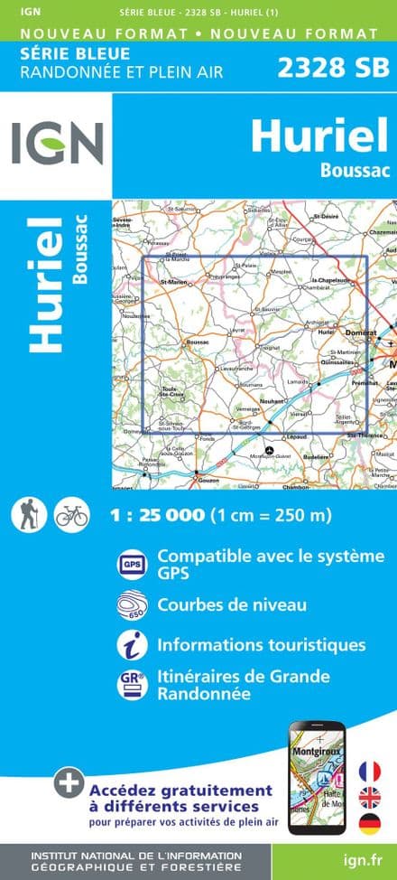 IGN 2328 SB - Huriel / Boussac