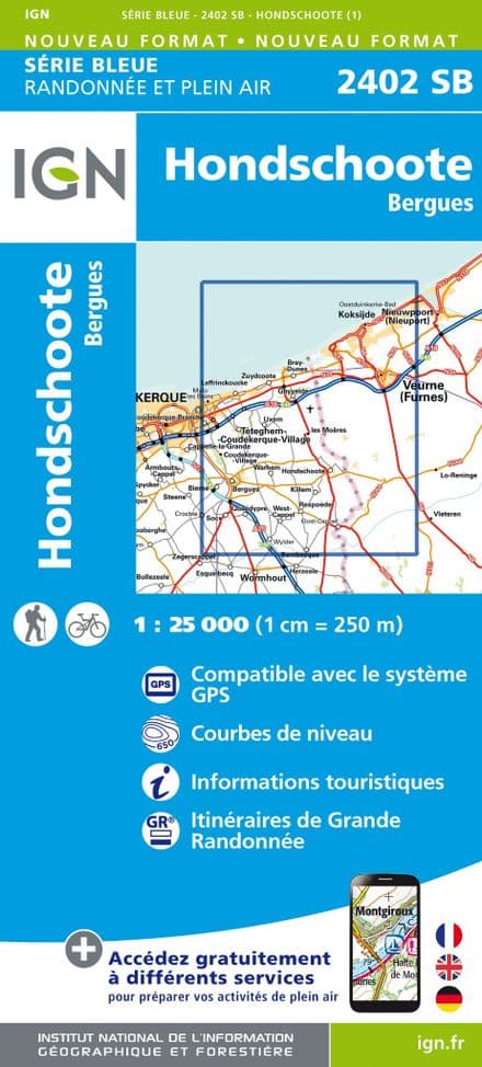 IGN 2402 SB - Hondschoote / Bergues