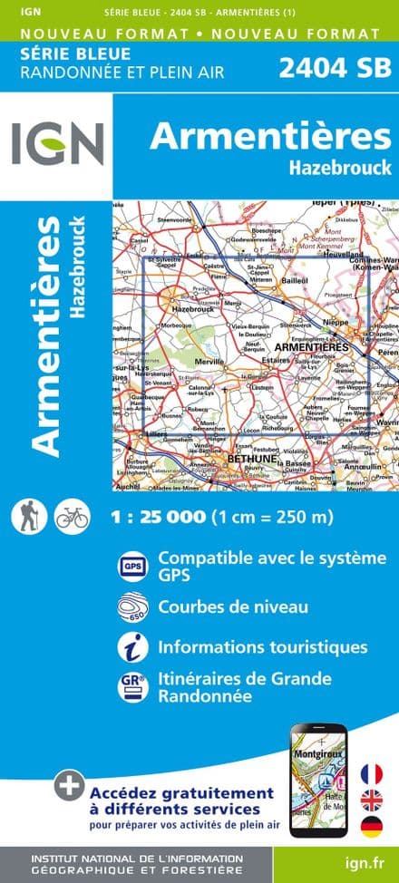IGN 2404 SB - Armentières / Hazebrouck