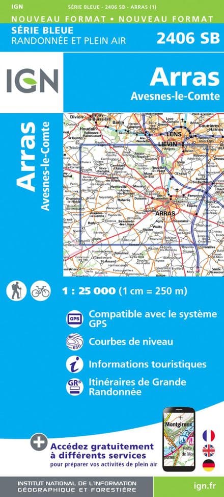IGN 2406 SB - Arras / Avesnes-le-Comte