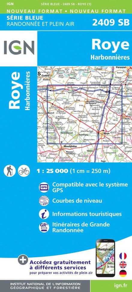 IGN 2409 SB - Roye / Harbonnières