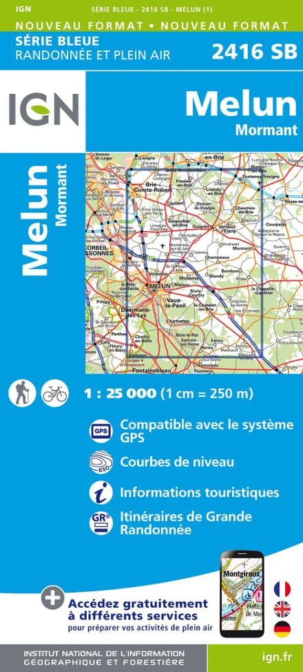 IGN 2416 SB - Melun / Mormant