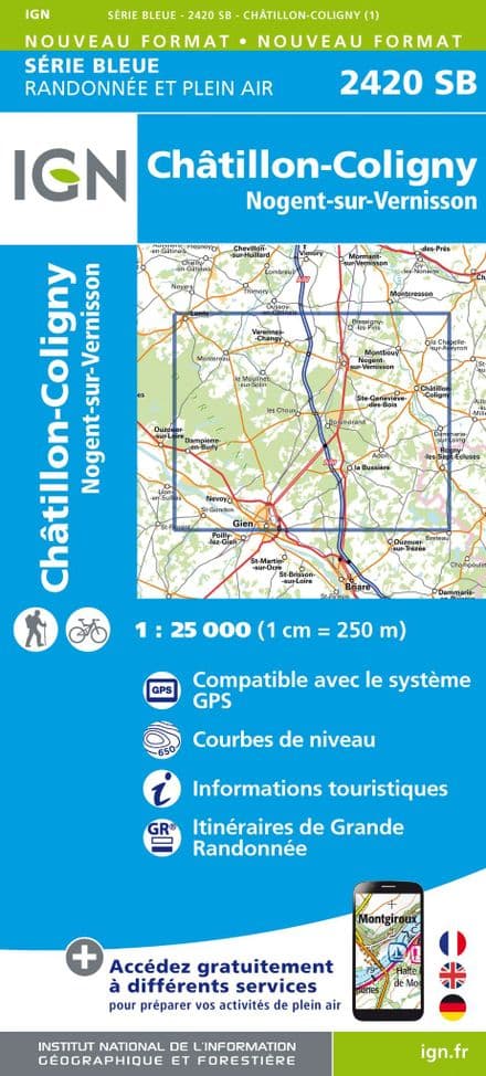 IGN 2420 SB - Châtillon-Coligny / Nogent-sur-Vernisson