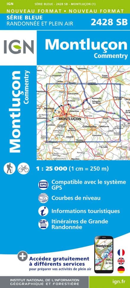 IGN 2428 SB - Montluçon / Commentry