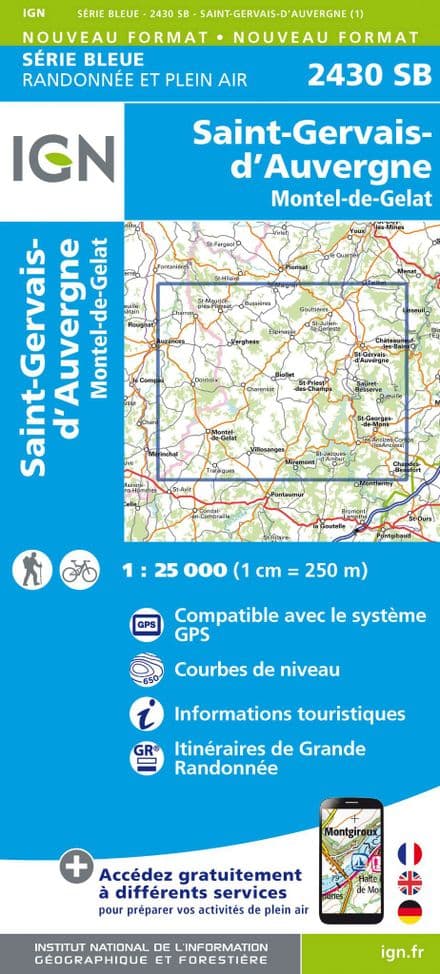 IGN 2430 SB - St-Gervais d'Auvergne