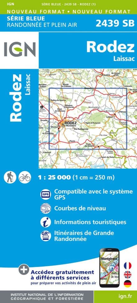 IGN 2439 SB - Rodez / Laissac