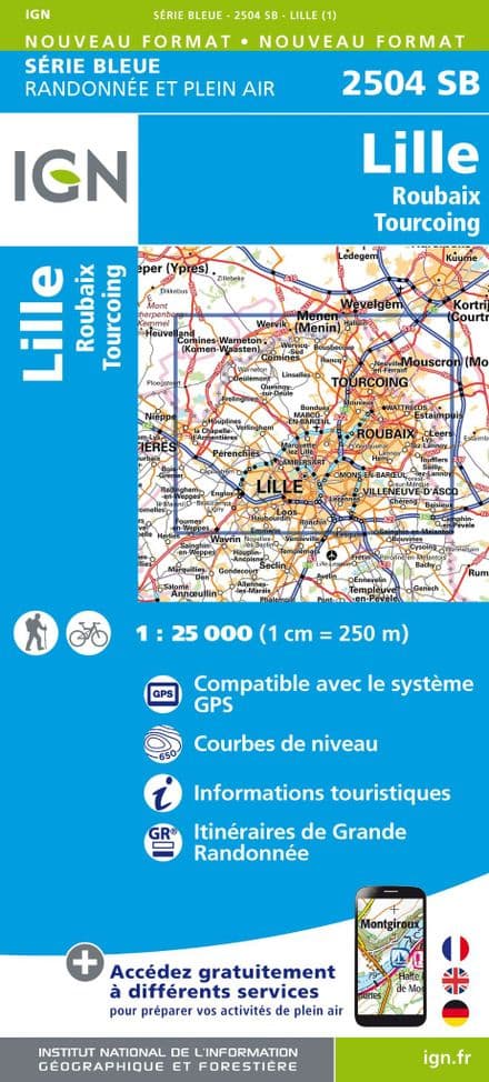 IGN 2504 SB - Lille / Roubaix / Tourcoing