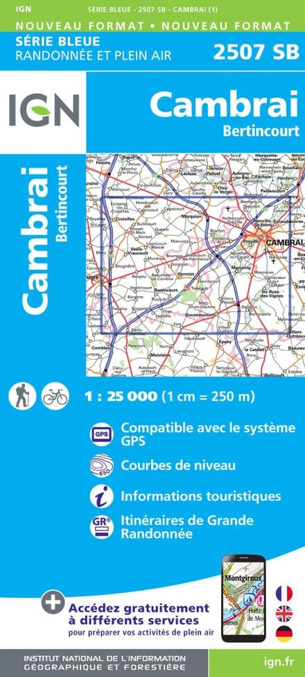 IGN 2507 SB - Cambrai / Bertincourt