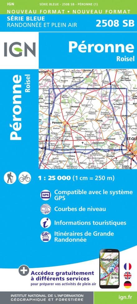 IGN 2508 SB - Péronne / Roisel