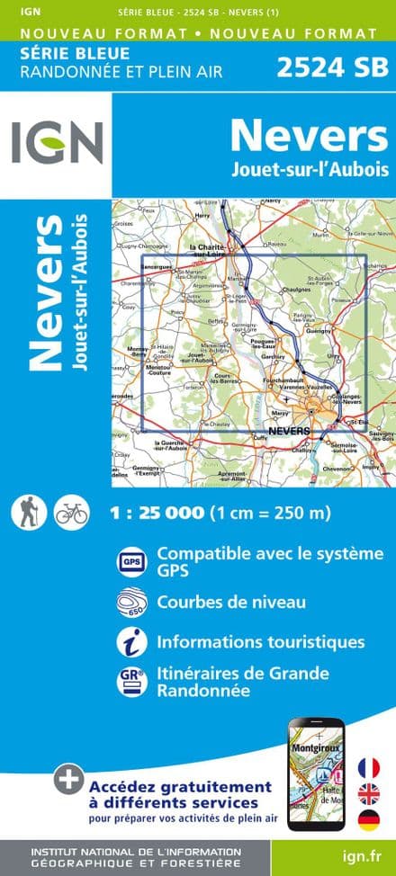 IGN 2524 SB - Nevers / Jouet-Sur-L'Aubois