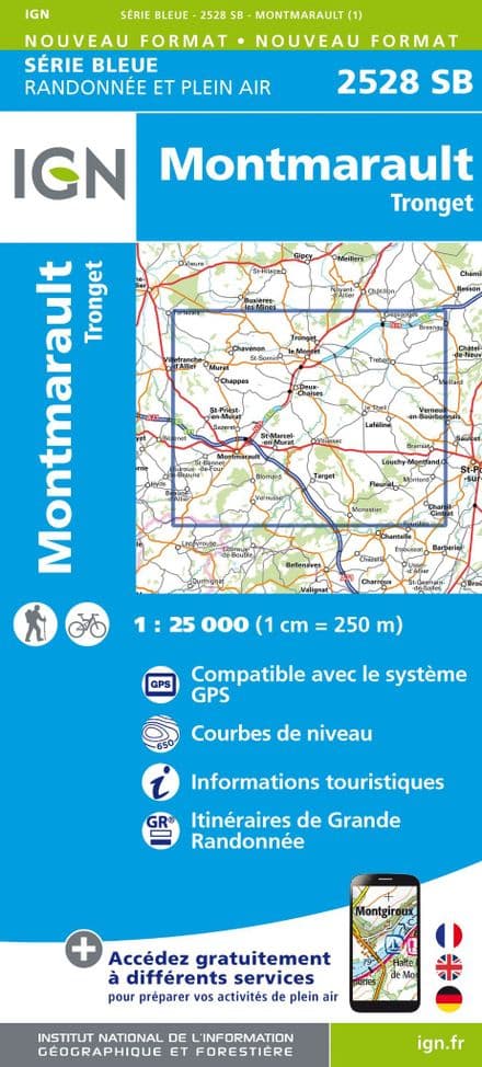 IGN 2528 SB - Montmarault / Tronget