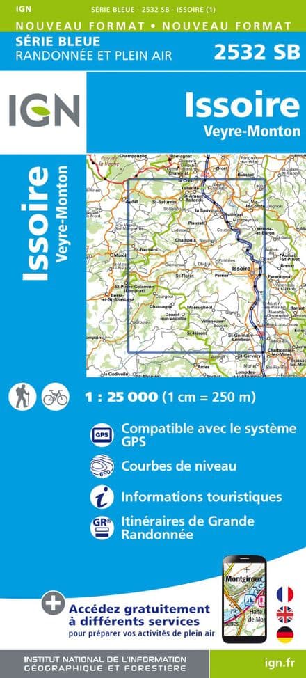 IGN 2532 SB - Issoire / Veyre-Monton