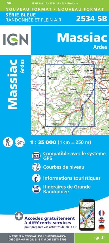 IGN 2534 SB - Massiac / Ardes