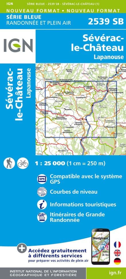 IGN 2539 SB - Severac-Le-Chateau / Lapanouse