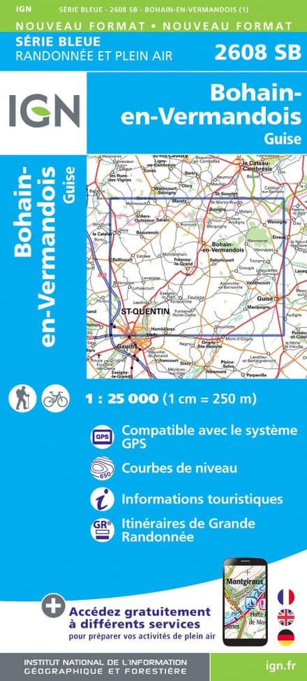 IGN 2608 SB - Bohain-en-Vermandois / Guise