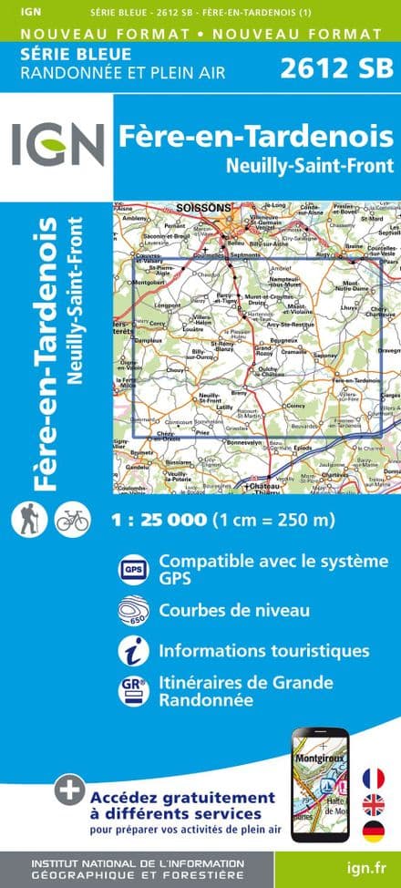 IGN 2612 SB - Fère-en-Tardenois / Neuilly-St-Front