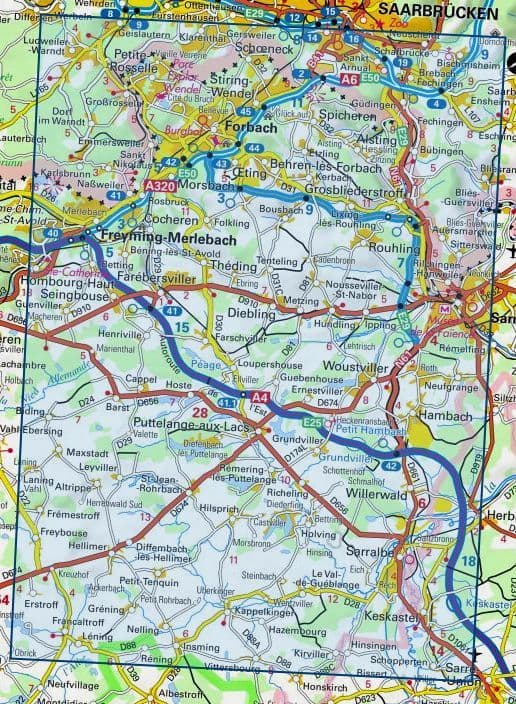 IGN 3613 SB - Forbach / Sarreguemines
