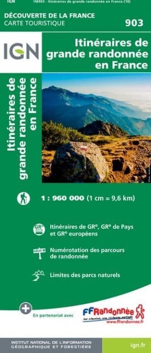 IGN 903 Long Distance Footpaths of France