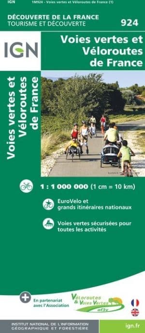 IGN 924 Greenways and Cycle Routes of France