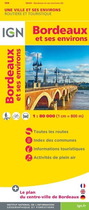 IGN Bordeaux & Environs at 1:80,000