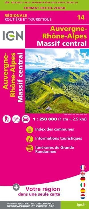 IGN NR14 - Auvergne - Rhône-Alpes - Massif Central *SALE*