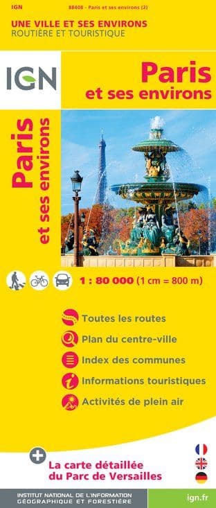 IGN Paris & Environs at 1:80,000